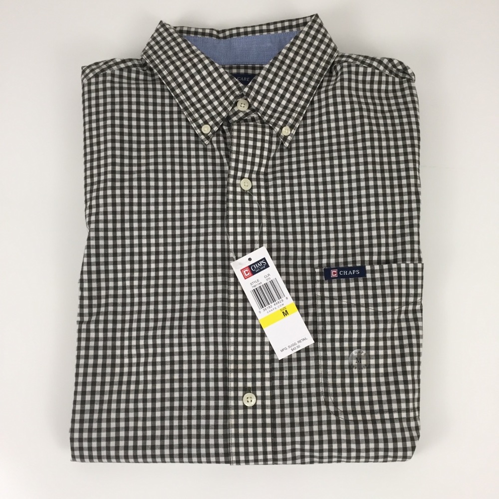 Chaps NWT Men’s Long Sleeve Button Up Shirt Size M